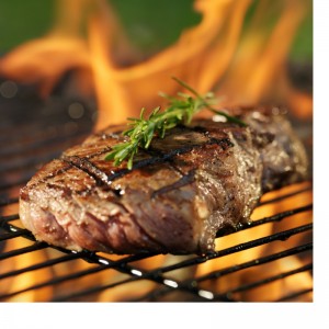 Steak is a high protein meal