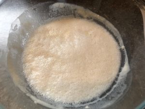 Bubbled yeast